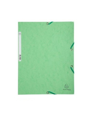 CARPETA GOMAS 3 SOLAPAS EXACOMPTA VERDE CLARO  EXACLAIR 55513E