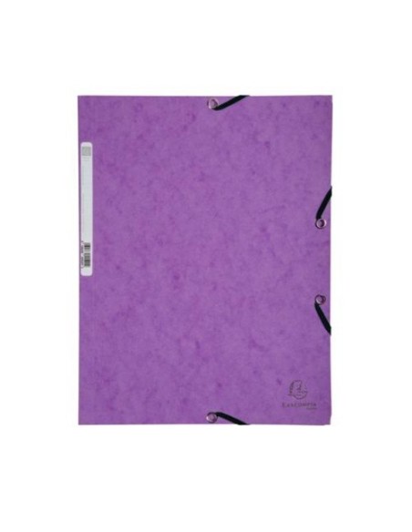 CARPETA GOMAS 3 SOLAPAS EXACOMPTA VIOLETA EXACLAIR 55508E