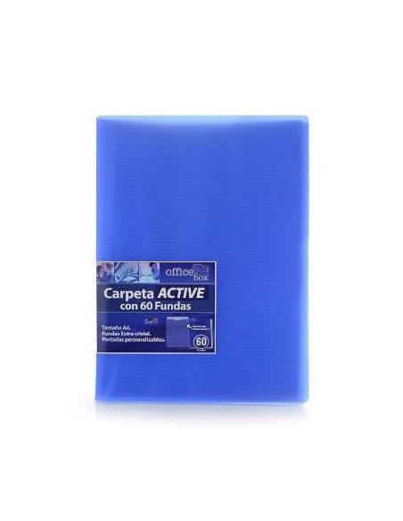 CARPETA 60 FUNDAS GENIUS AZUL HFP 196-A