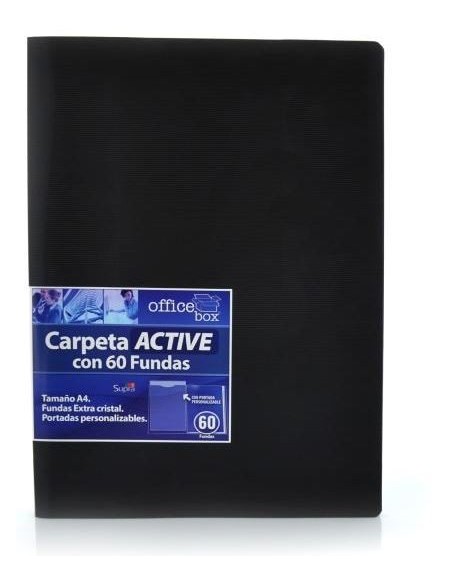 CARPETA 60 FUNDAS GENIUS NEGRO HFP 196-N