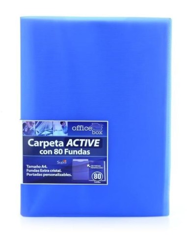 CARPETA 80 FUNDAS GENIUS AZUL HFP 198-A