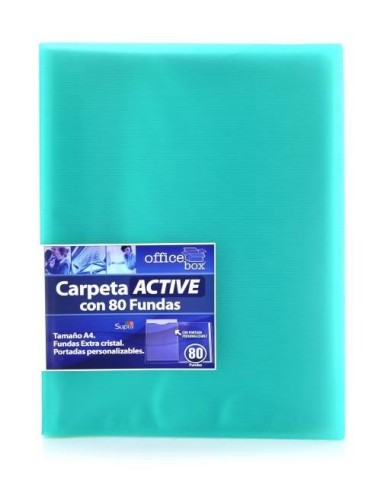 CARPETA 80 FUNDAS GENIUS VERDE HFP 198-V
