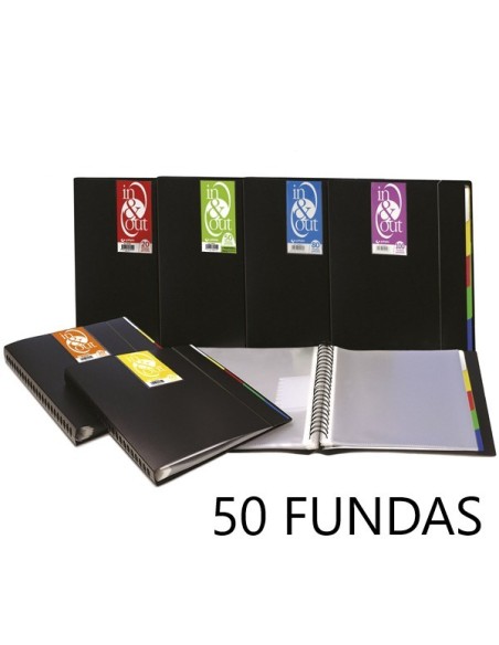 CARPETA 50 FUNDAS EXTRAIBLES IN&OUT GRAFOPLAS 39405010