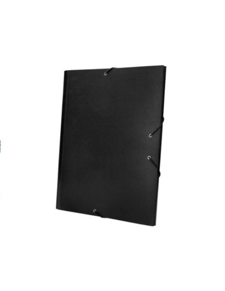 CARPETA A3 CON SOLAPAS Y GOMAS CARTON NEGRO CARCHIVO 2050B 34