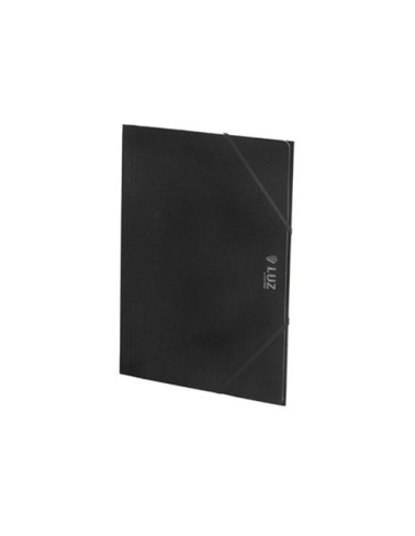 CARPETA CARCHIVO GOMAS SOLAPA LUZ CARTON BRILLANTE FOLIO NEGRO 2033L06