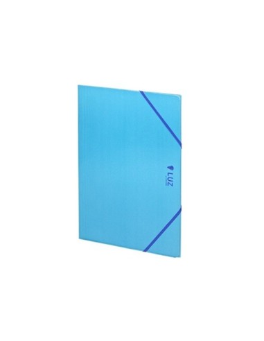 CARPETA CARCHIVO GOMAS SOLAPA LUZ CARTON BRILLANTE FOLIO AZUL 2033L09