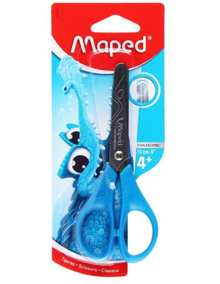 TIJERA ESCOLAR PULSE 13 CM AZULTRY MAPED 464290