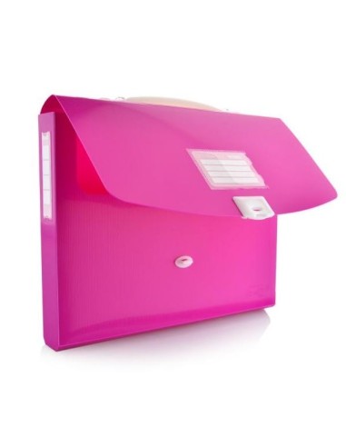 MALETIN CON ASA COLOR LINE FUCSIA HFP 61111