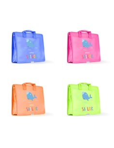 MALETIN CREMALLERA A4 PERSONALIZABLE LITTLE SAILOR ROSA PRYSE 4790040