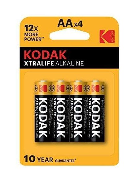 PILAS ALCALINA KODAK XTRALIFE 1.5V  LR06 AA BLISTER 4 UDS.