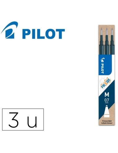 RECAMBIO PILOT FRIXION NEGRO BLISTER DE 3  NRFXN/ BLS-FR7-B-53 (12)