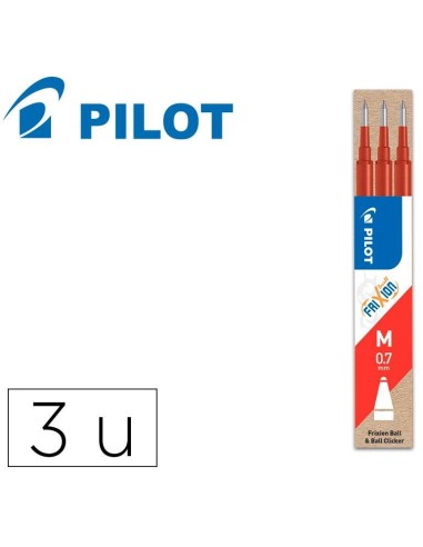 RECAMBIO PILOT FRIXION ROJO BLISTER DE 3  NRFXR/ BLS-FR7-R-53 (12)