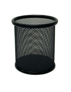 CUBILETE REDONDO REJILLA METALICO  NEGRO POESSA  317381
