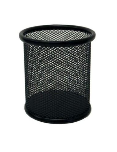 CUBILETE REDONDO REJILLA METALICO  NEGRO POESSA  317381