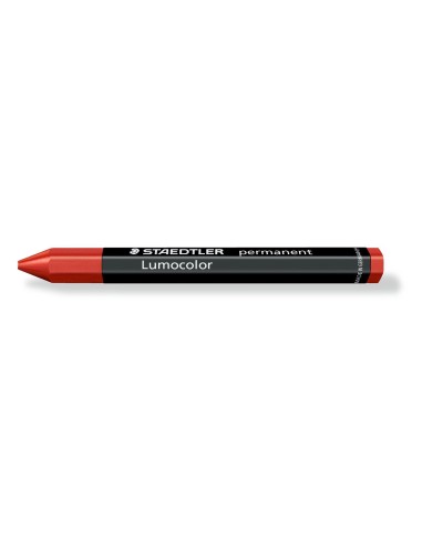 CERA UNIVERSAL LUMOCOLOR PERMANENTE OMNIGRAPH ROJA STAEDTLER 236-2 POR UNIDAD (12)