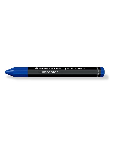 CERA UNIVERSAL LUMOCOLOR PERMANENTE OMNIGRAPH AZUL STAEDTLER 236-3 POR UNIDAD (12)