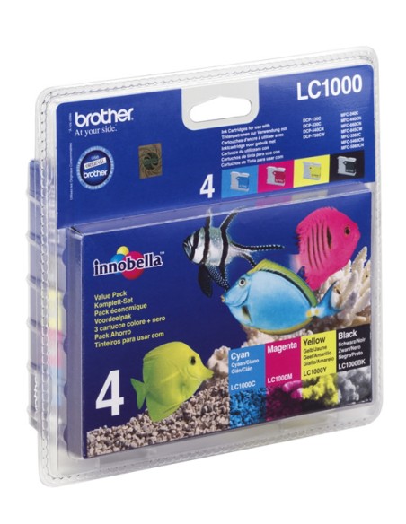 BROTHER Pack cartuchos Negro, Cian, Magenta y Amarillo MFC/DCP-130C/240C/330C/440CN  (500 pag.)