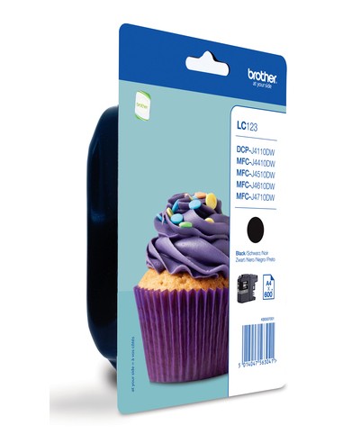 BROTHER Cartucho de tinta negro  MFC-J4410DW/MFC-J4510DW,MFCJ4710DW/MFCJ6520W , 600 pag