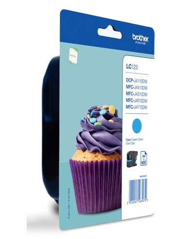 BROTHER Cartucho tinta azul  MFC-J4410DW/MFC-J4510DW, 600 pag
