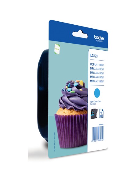 BROTHER Cartucho tinta azul  MFC-J4410DW/MFC-J4510DW, 600 pag