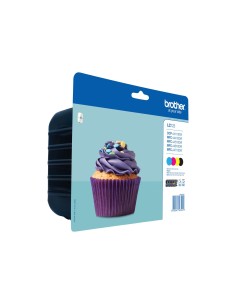 BROTHER Pack cartuchos Negro, Cian, Magenta y Amarillo MFC-J4410DW/MFC-J4510DW, 600 pag