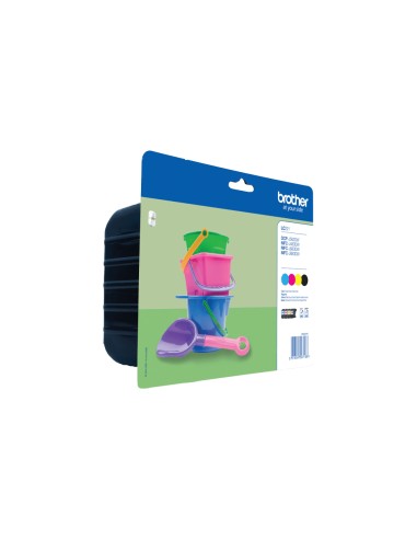 BROTHER Pack cartuchos Negro, Cian, Magenta y Amarillo DCP-J562DW/MFC-J880DW/MFC-J480DW
