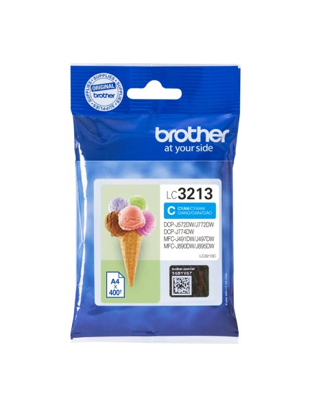 BROTHER Cartucho de tinta cian larga duracion BROTHER LC3213C