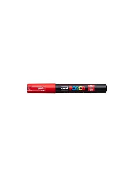 MARCADOR POSCA PINTURA BASE AL AGUA 0,7mm  PC-1M ROJO  PUNT EXTRA FINA