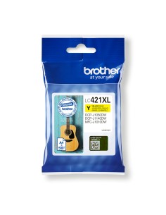 BROTHER Cartucho de tinta amarillo de larga duracion LC421XLY para DCP-J1050DW / DCP-J1140DW / MFC-J