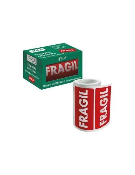 CAJA DE 200 ETIQUETAS EN ROLLO FRAGIL  DOHE 16411