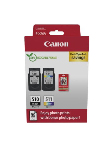 CANON Pack PG510/CL511 Photo Value Pack ECO