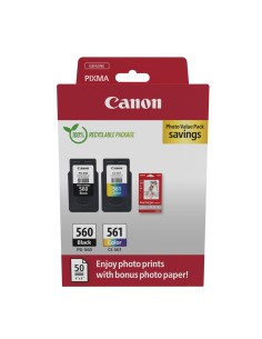 CANON Pack 2 PG560/CL561 Photo Value Pack ECO + Photo Paper PP-201 carton