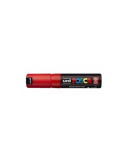 MARCADOR POSCA PINTURA BASE AL AGUA 8.0mm PC-8K ROJO  PUNTA GRUESA