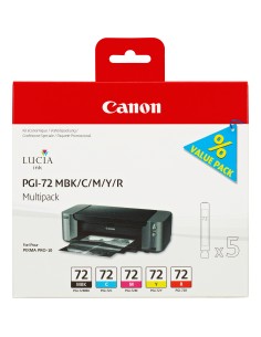 CANON Cartucho PGI-72KIT-COL Pixma Pro 10 Kit MBK/C/M/Y/R