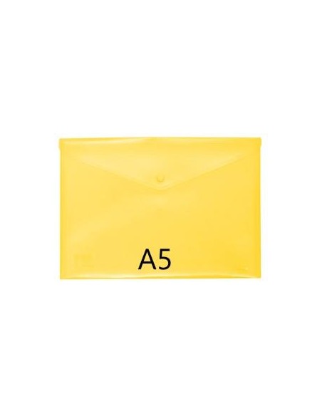 SOBRE PLASTICO CON BROCHE A5 AMARILLO GRAFOPLAS 4881260 (60)