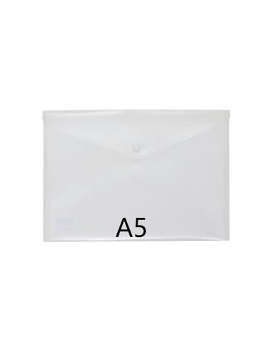 SOBRE PLASTICO CON BROCHE A5 TRANSPARENTE GRAFOPLAS 4881200 (60)