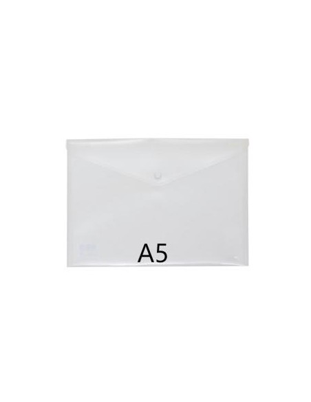 SOBRE PLASTICO CON BROCHE A5 TRANSPARENTE GRAFOPLAS 4881200 (60)