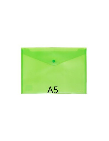 SOBRE PLASTICO CON BROCHE A5 VERDE GRAFOPLAS 4881220 (60)