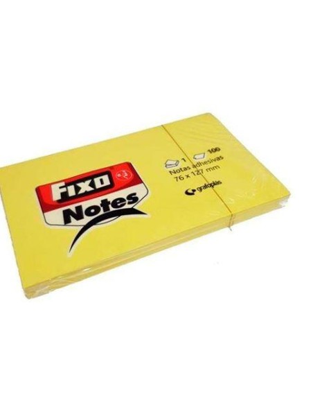 TACO NOTAS ADHESIVAS FIXO 76X127 AMARILLO 100H GRAFOPLAS 65005560