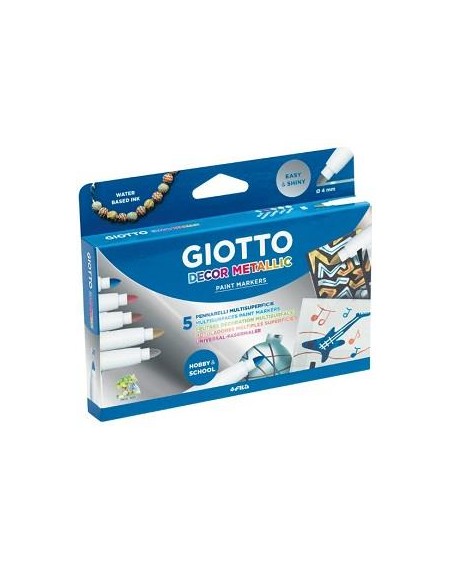 ROTULADORES DECOR MAXI METAL 5UDS. GIOTTO   FILA 452900