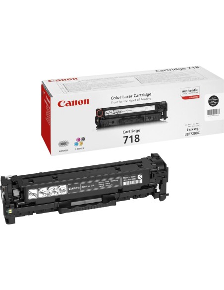 CANON TONER LASER NEGRO LBP-7200/MF8580CDW 718BK 3.400 pag.