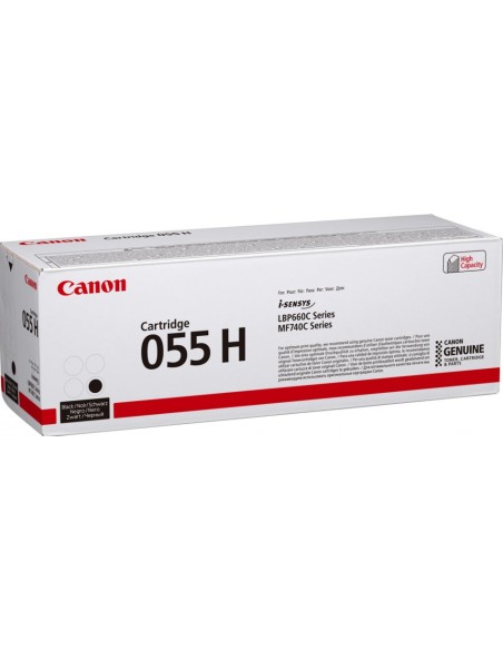 CANON Toner 055H BK: negro LBP663 LBP664 MF742 MF744 MF745 MF746 alta capacidad