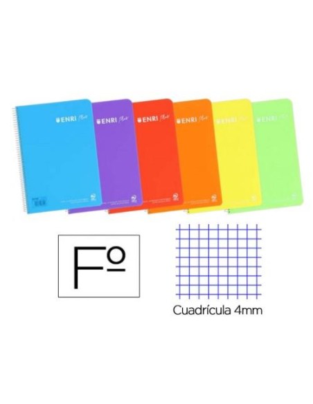 CUADERNO ENRI FOLIO TAPA P.P. 80H 90GR C/4 HAMELIN 400133583 (25)