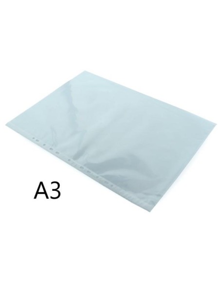 FUNDA MULTITALADRO A3 NATURAL CRISTAL POR UNIDAD   HFP 25741 (10)