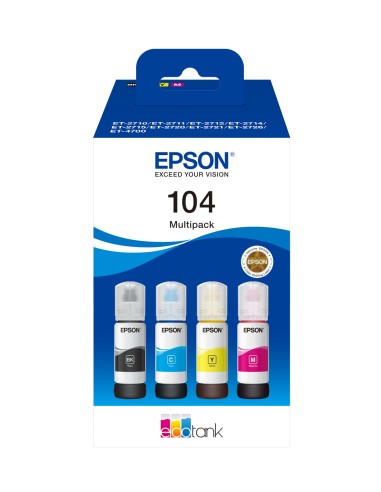 EPSON Tinta 104 EcoTank 4-colour Multipack (WE)