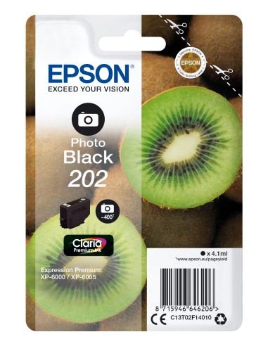 EPSON Singlepack Photo Black 202 Claria Premium Ink