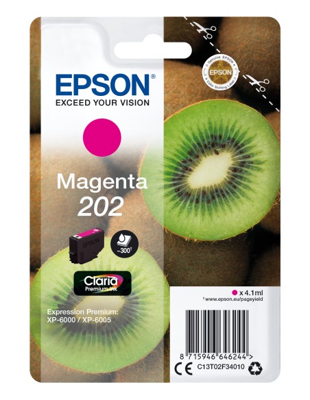 EPSON Singlepack Magenta 202 Claria Premium Ink