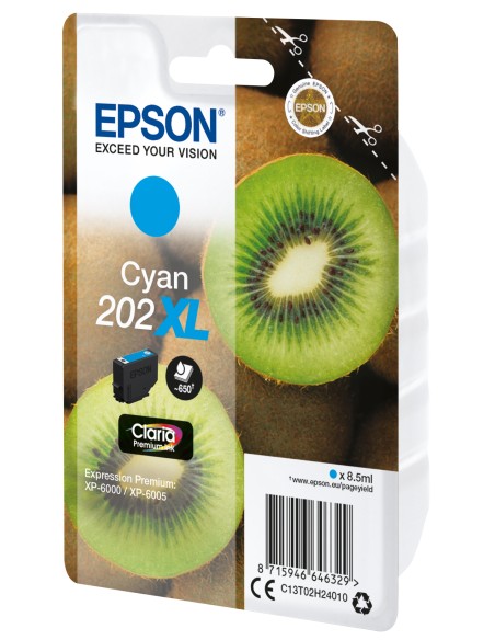 EPSON Singlepack Cyan 202XL Claria Premium Ink