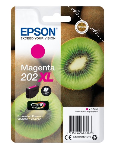 EPSON Singlepack Magenta 202XL Claria Premium Ink con RF