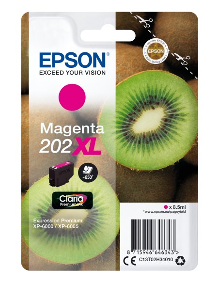 EPSON Singlepack Magenta 202XL Claria Premium Ink con RF